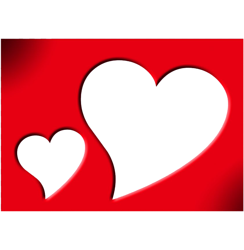 Heart Frame Valentine Transparent PNG Image