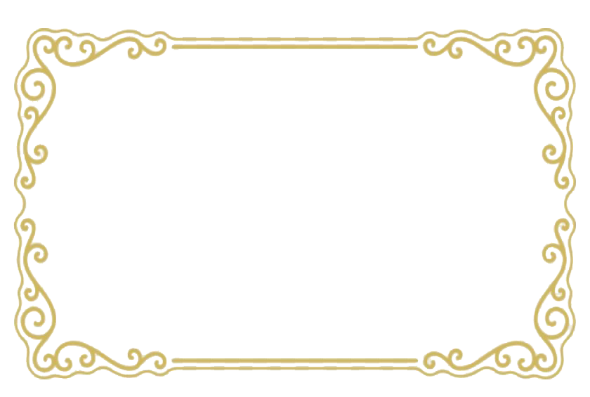 Golden Frame Square Border Transparent PNG Image