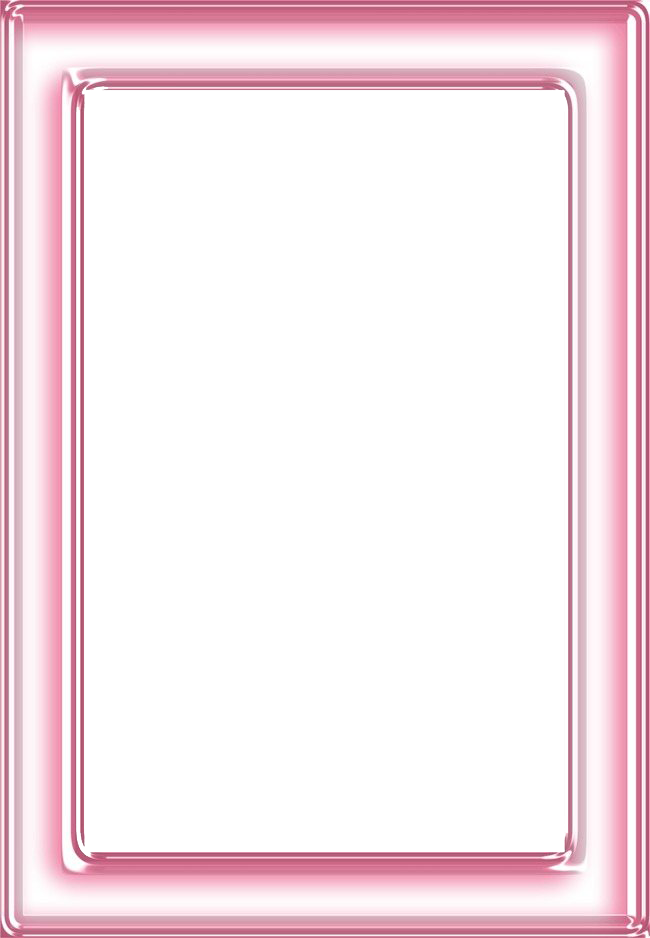 Pink Frame Square Transparent PNG Image