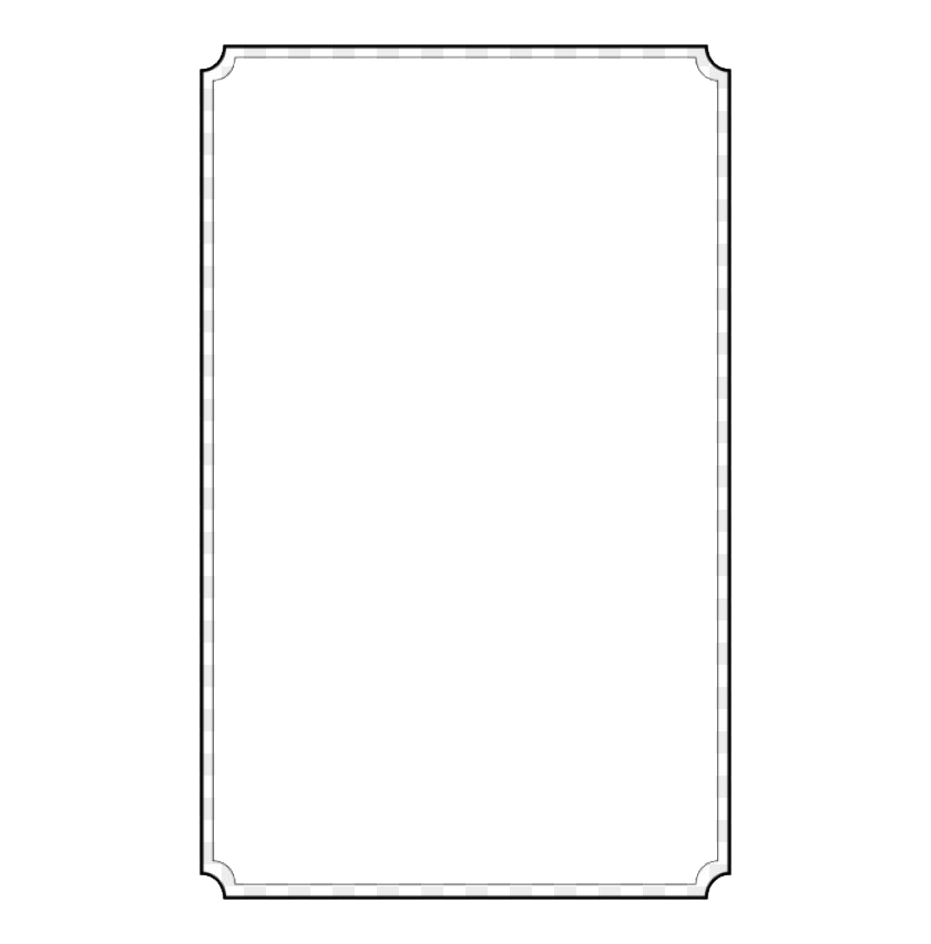 White Frame Transparent PNG Image
