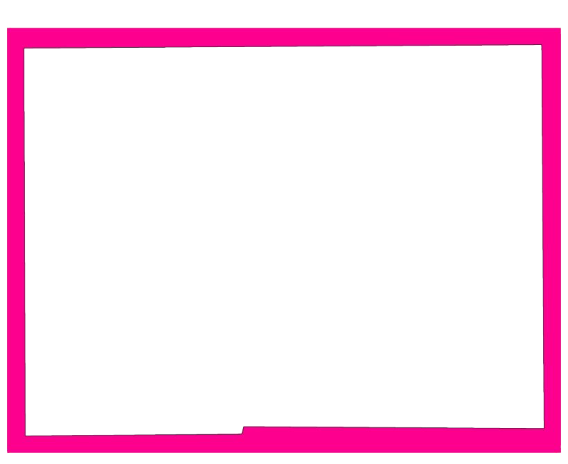 Pink Frame Square Transparent PNG Image