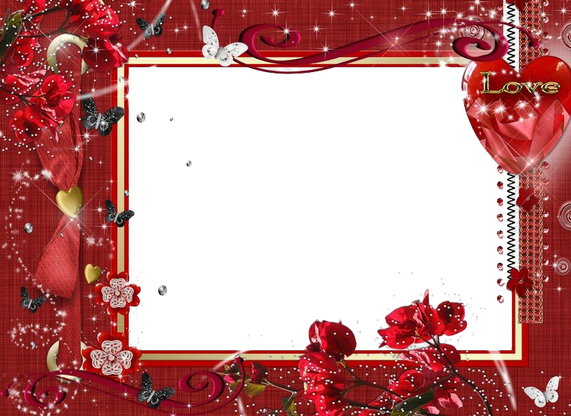 Frame Love Romantic Transparent PNG Image