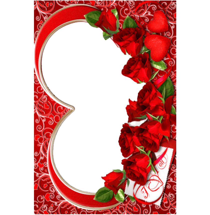Heart Frame Romantic Transparent PNG Image
