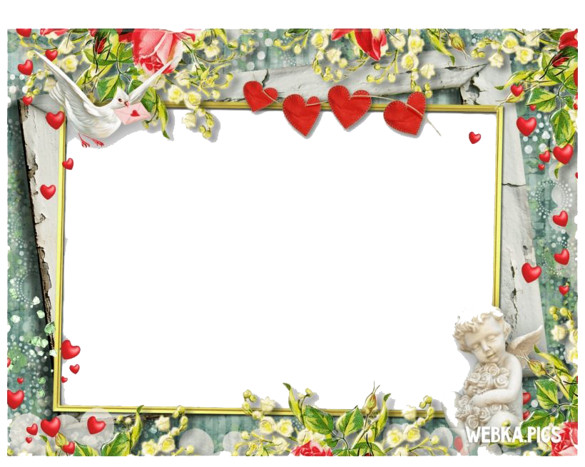 Frame Romantic Transparent PNG Image
