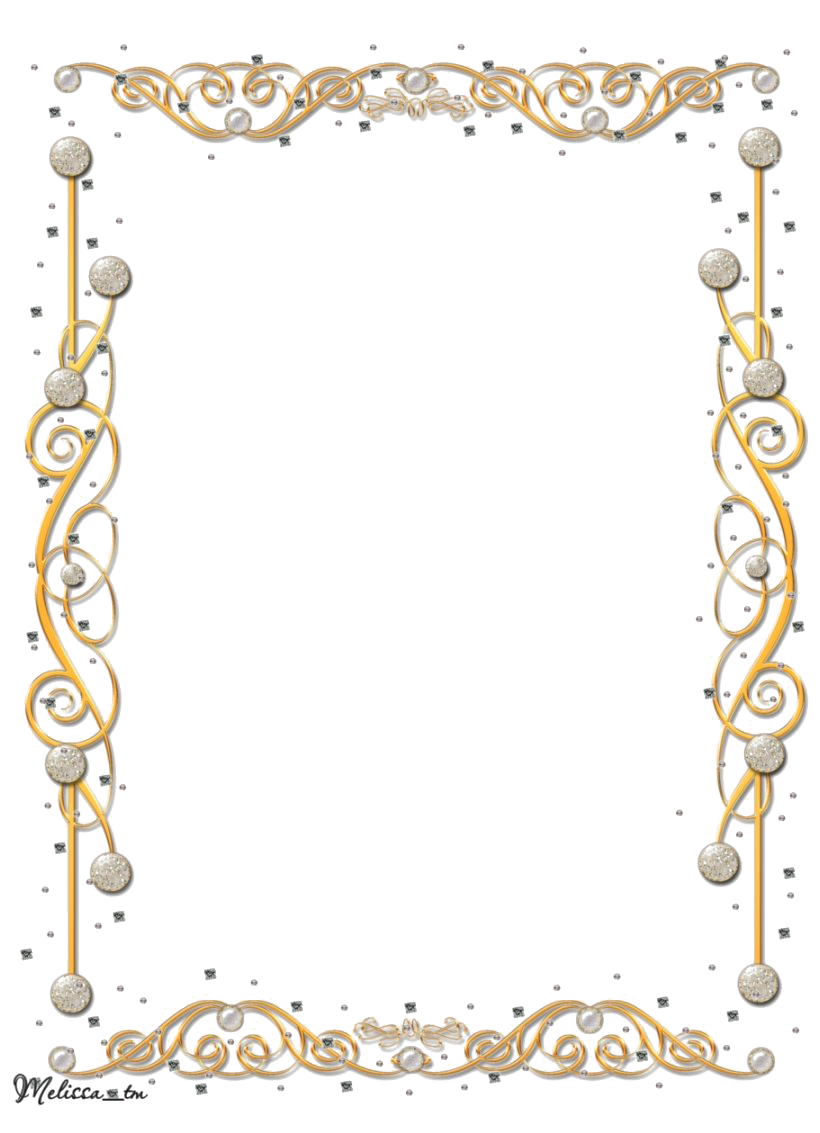 Frame Gold Invitation Transparent PNG Image
