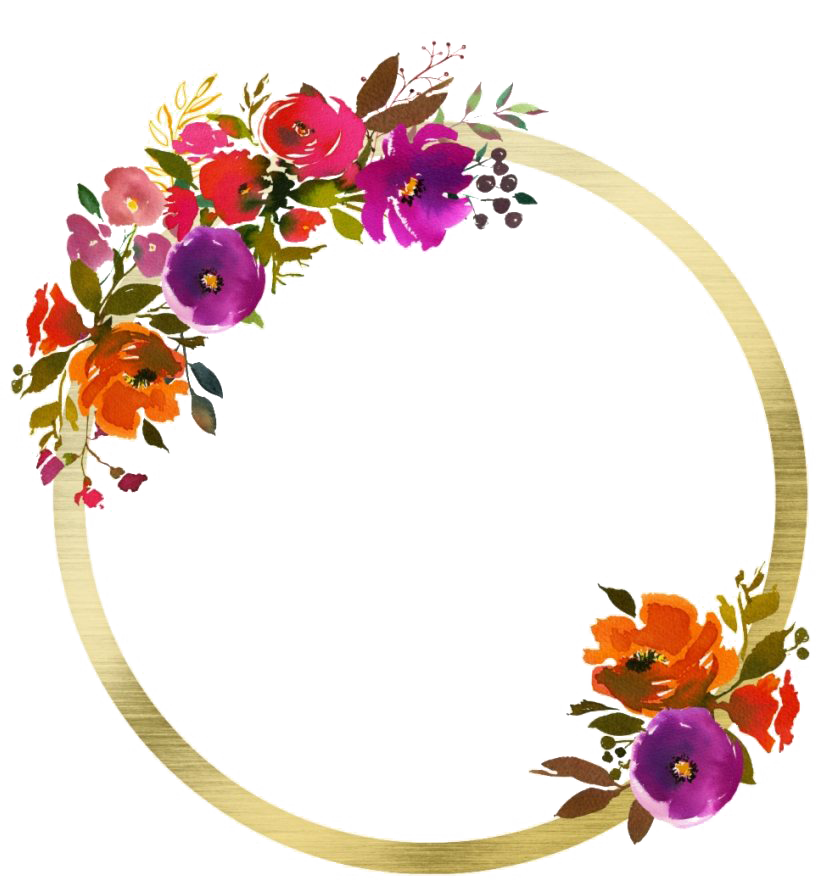 Watercolor Floral Frame Flower Transparent PNG Image
