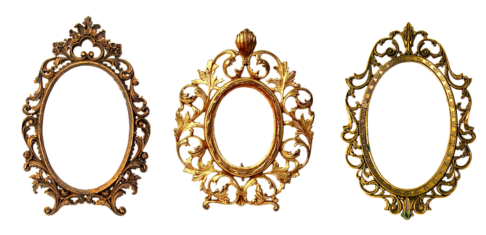 Decorative Frame Retro Gold Transparent PNG Image