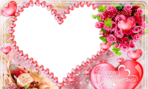 Heart Frame Valentine Transparent PNG Image