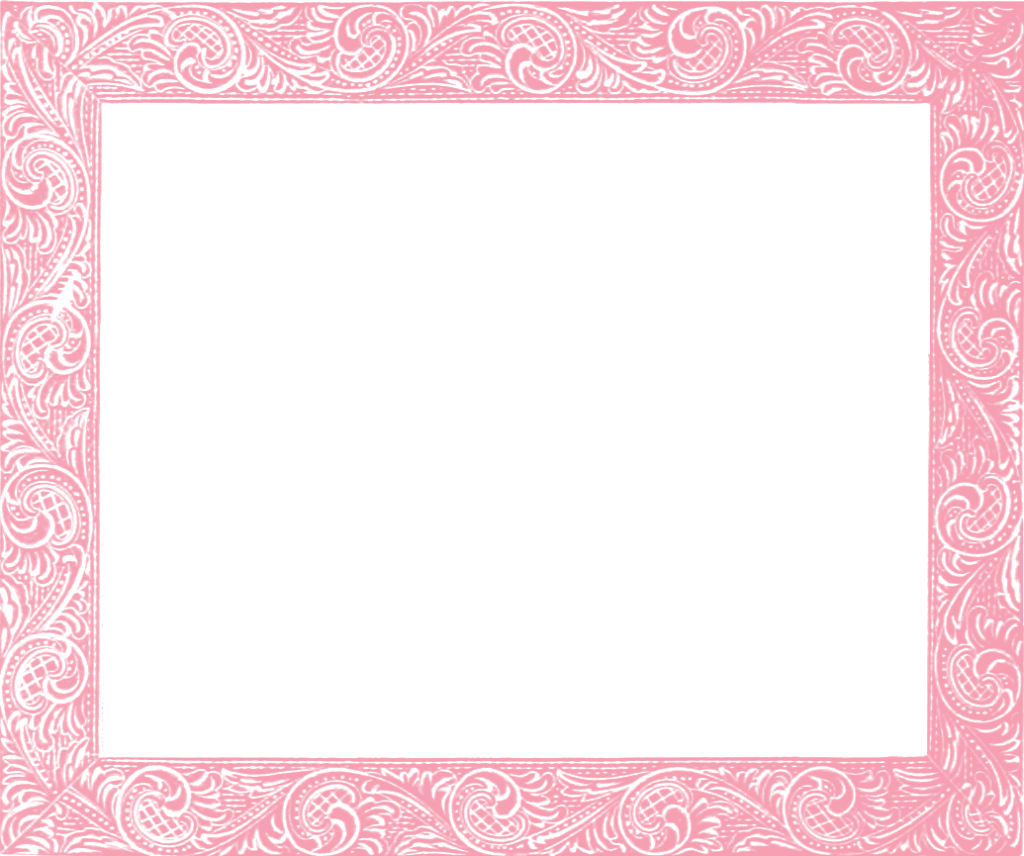 Pink Frame Square Transparent PNG Image