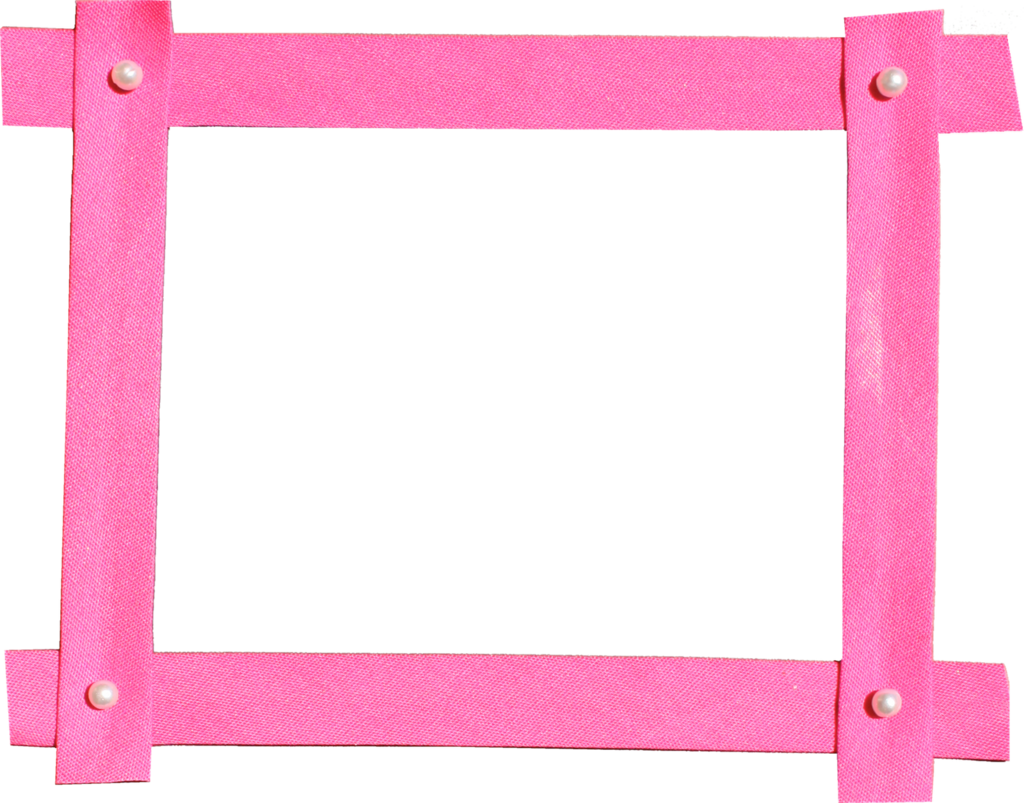 Pink Frame Square Transparent PNG Image