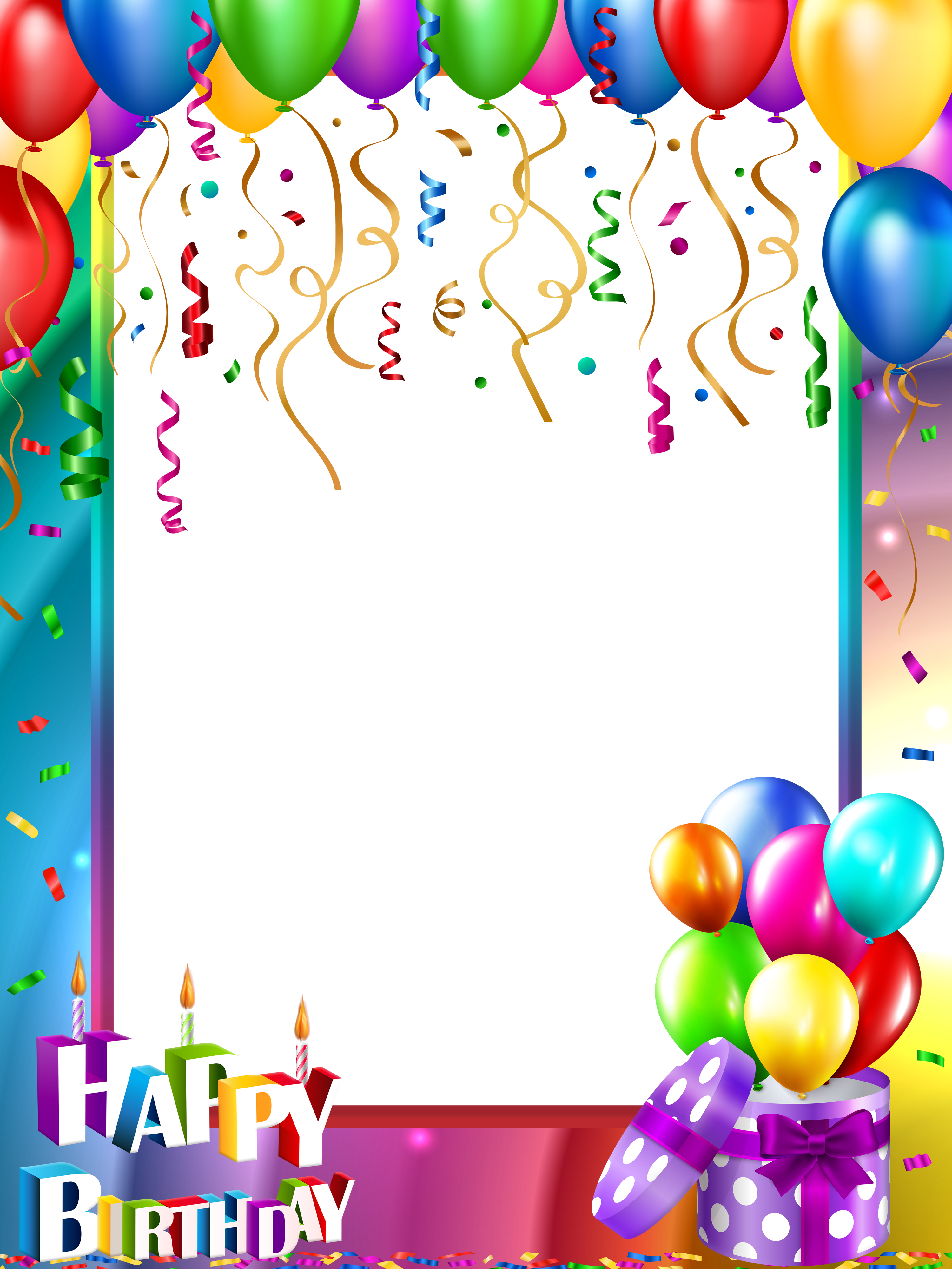 Frame Birthday Transparent PNG Image