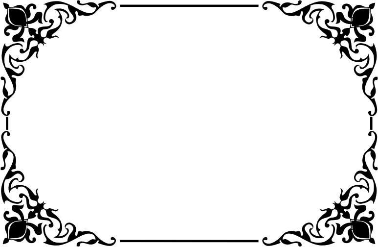 Border Art Black Transparent PNG Image
