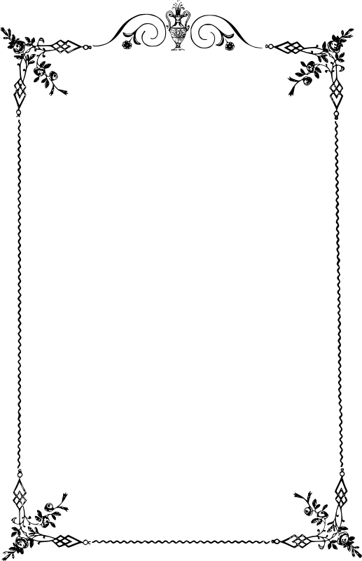 Border Art Black Transparent PNG Image