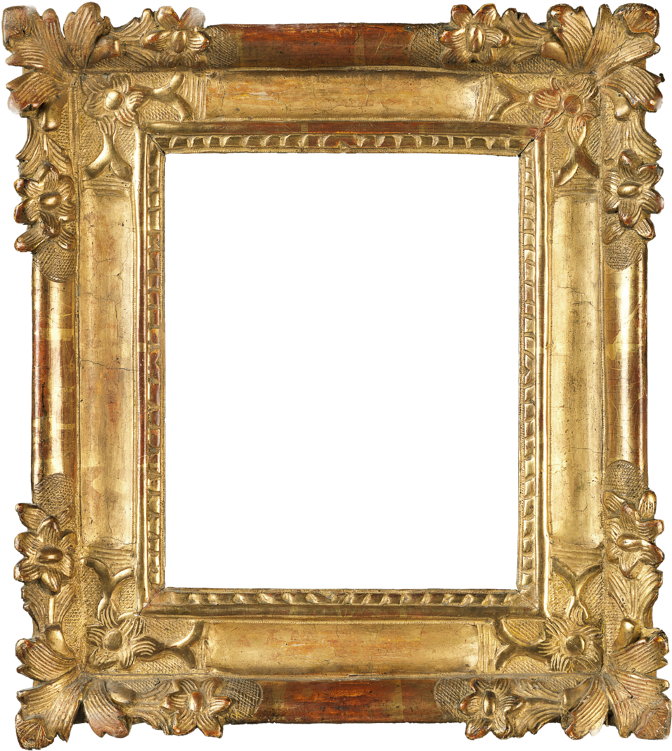 Antique Frame Gold Transparent PNG Image