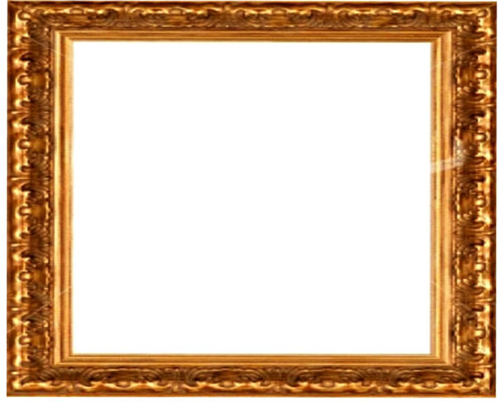 Antique Frame Gold Transparent PNG Image