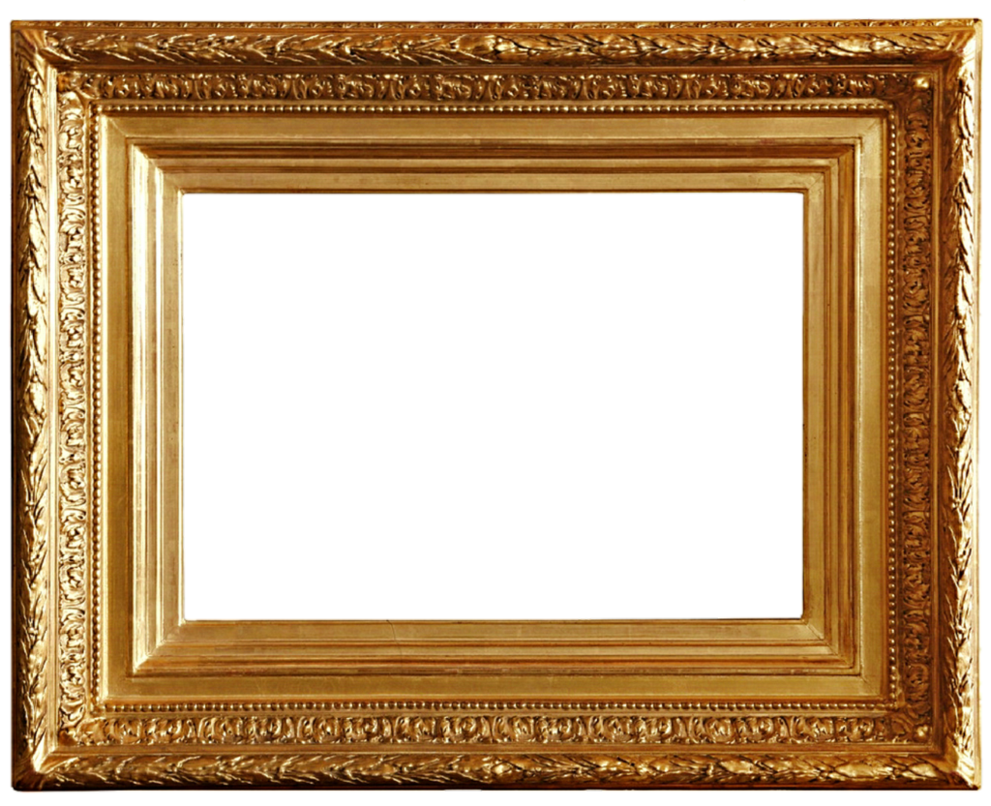 Antique Frame Gold Transparent PNG Image