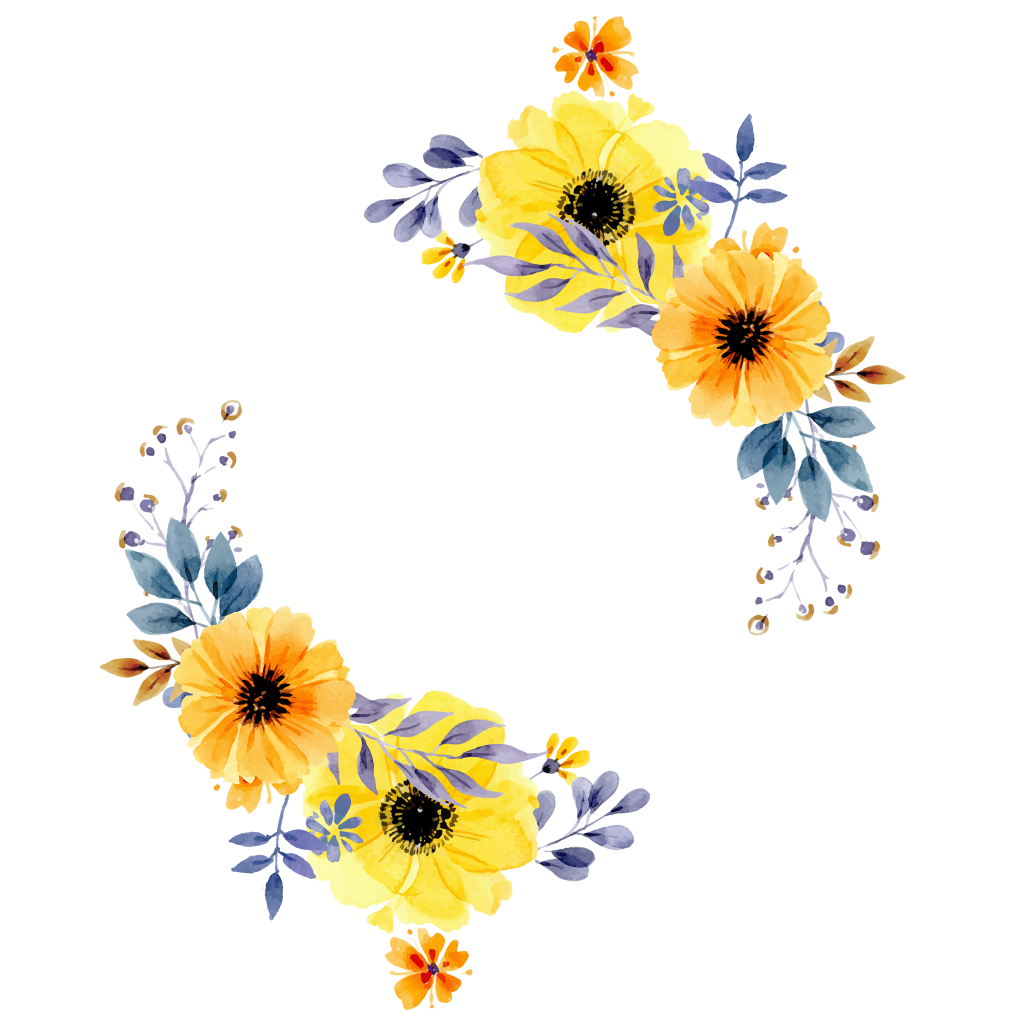 Flowers Border Transparent PNG Image