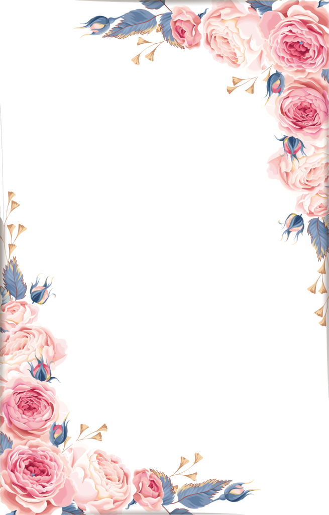 Corner Frame Flowers Transparent PNG Image