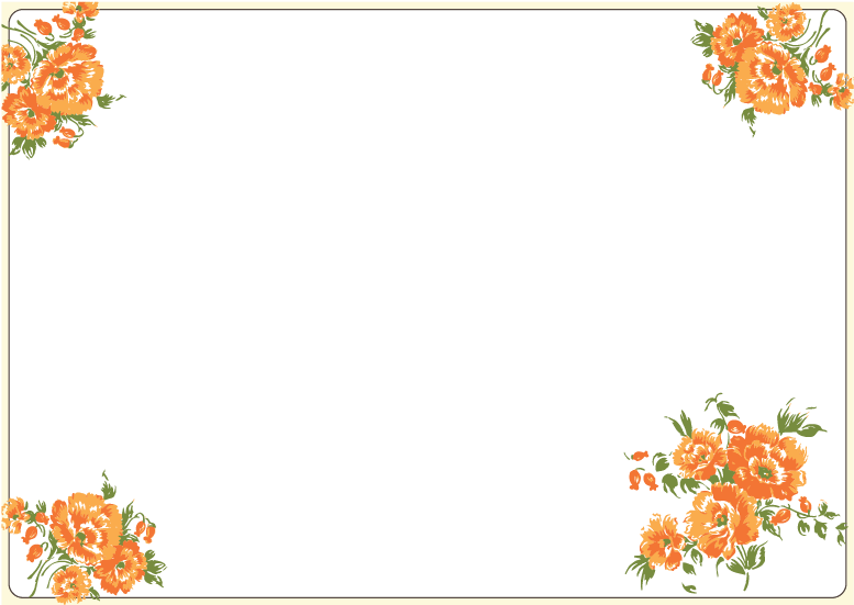 Frame Flowers Border Wedding Transparent PNG Image