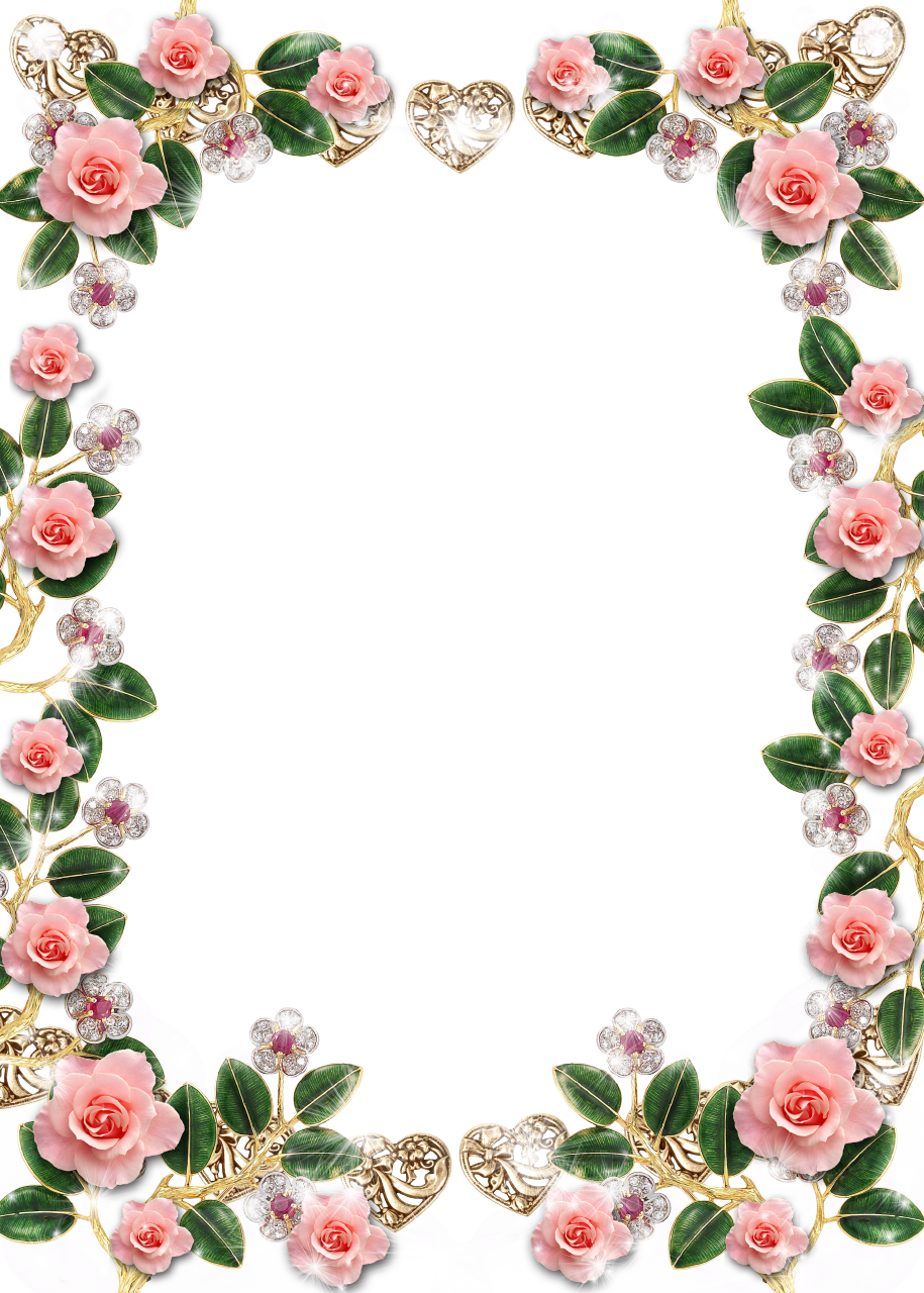 Frame Flower Artistic Transparent PNG Image