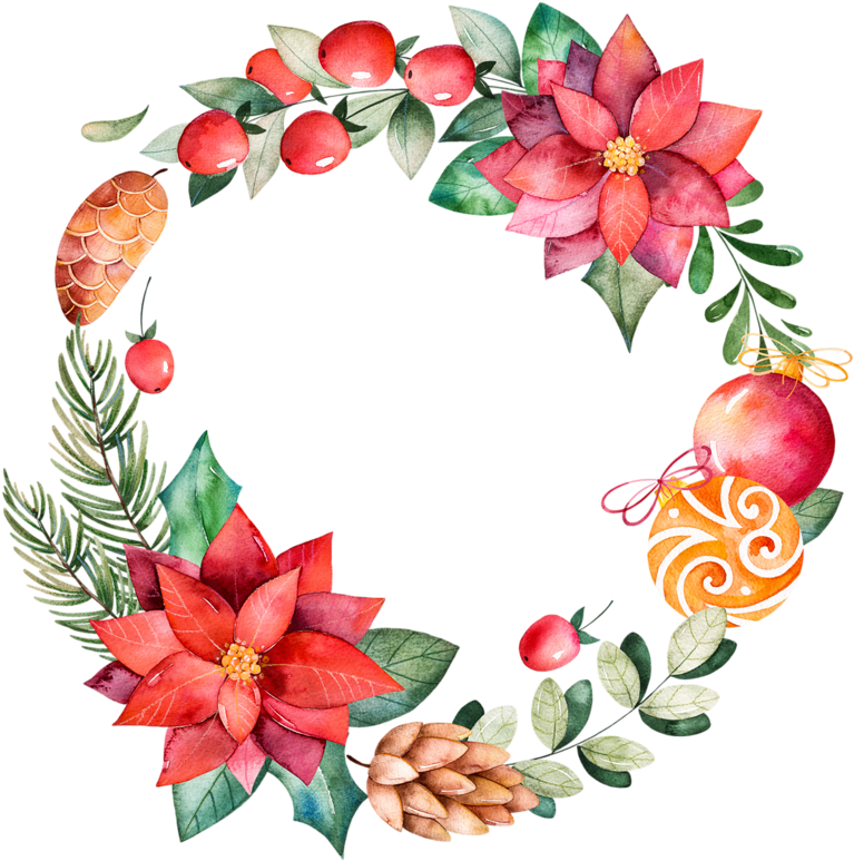 Floral Circle Border Blooming Transparent PNG Image