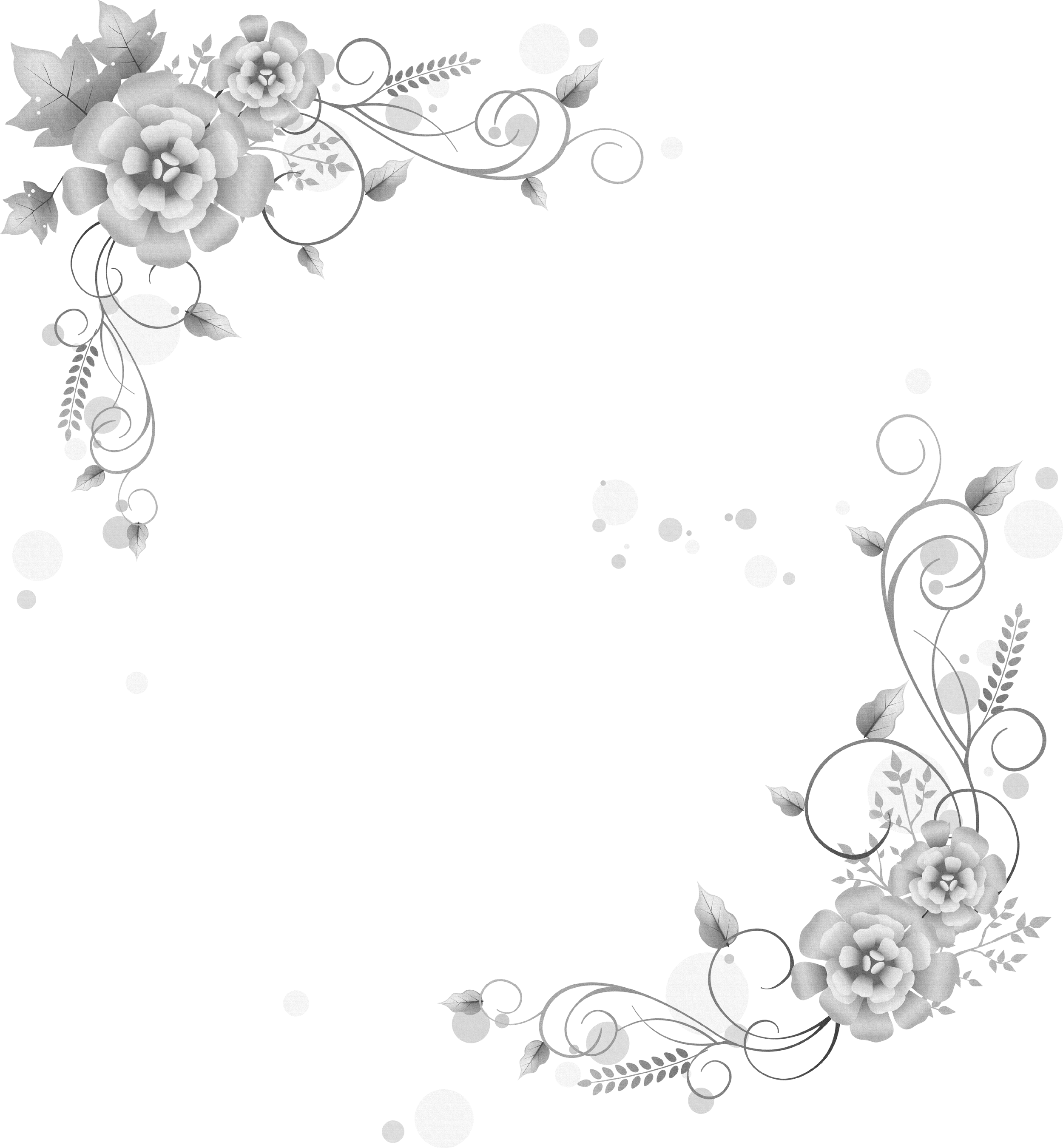 Floral Border Transparent PNG Image