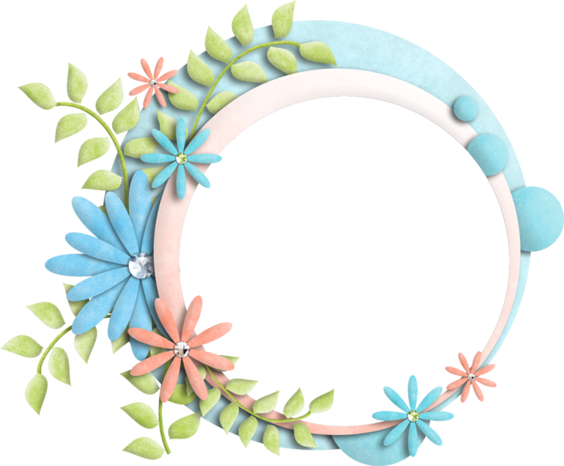 Floral Circle Border Transparent PNG Image
