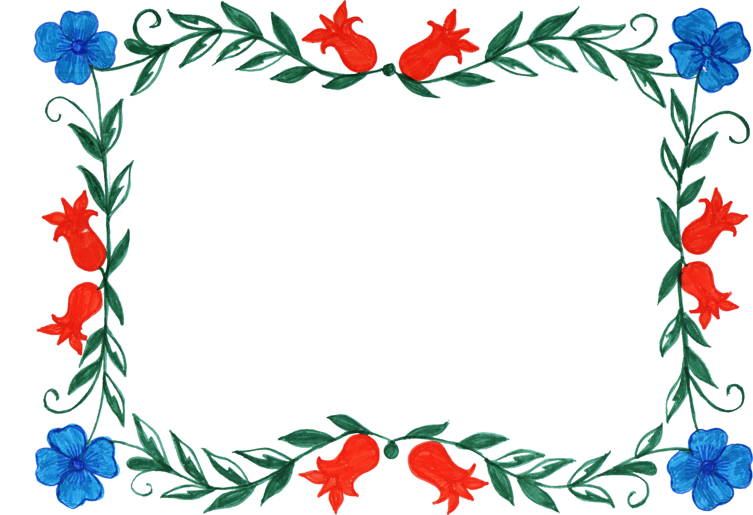Frame Flower Transparent PNG Image