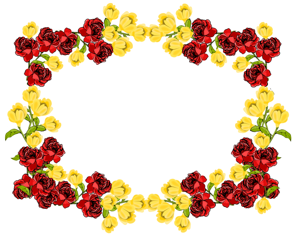 Frame Flower Romantic Transparent PNG Image