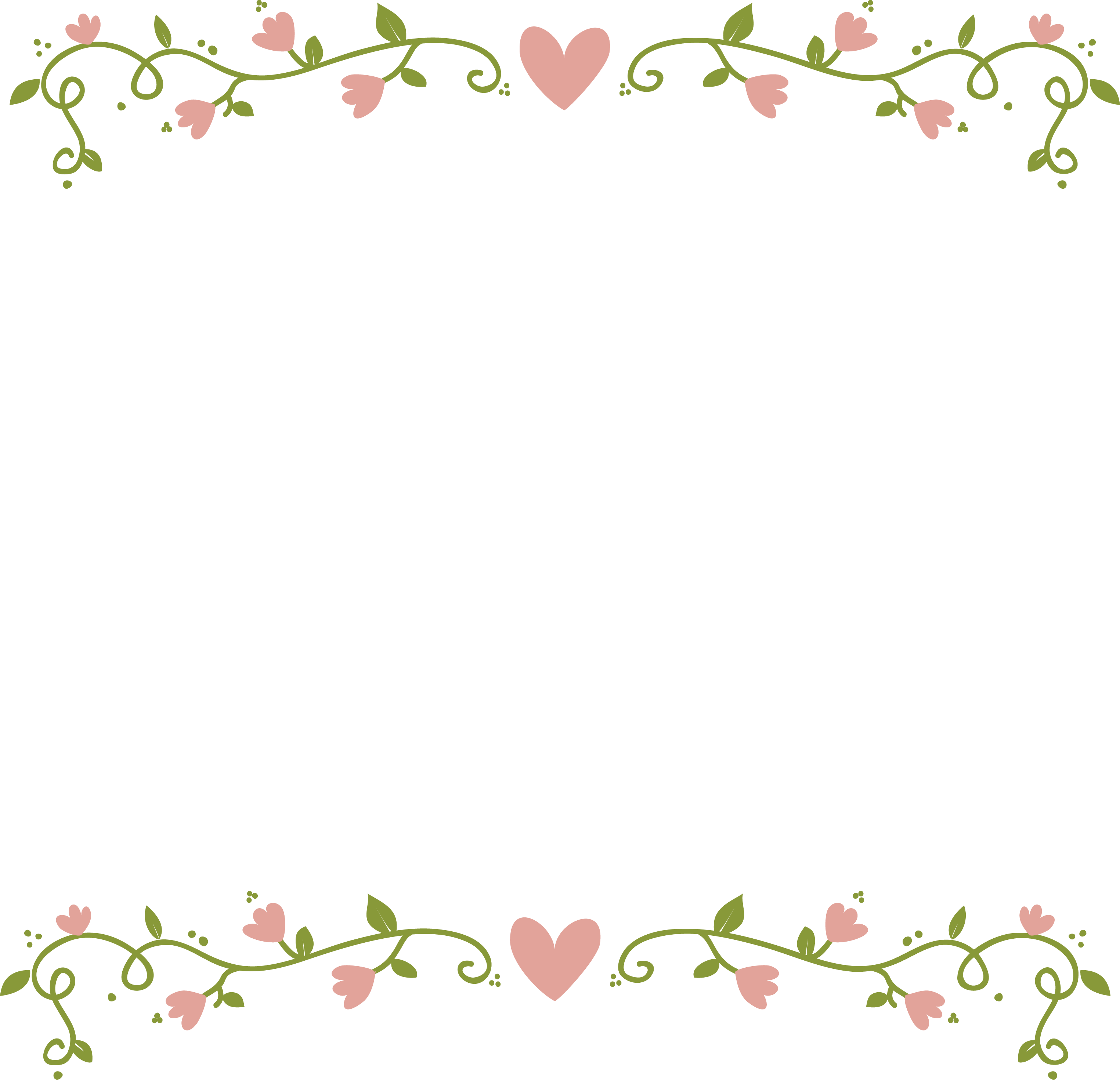 Floral Border Wedding Transparent PNG Image