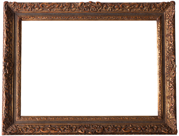 Brown Frame Empty Transparent PNG Image