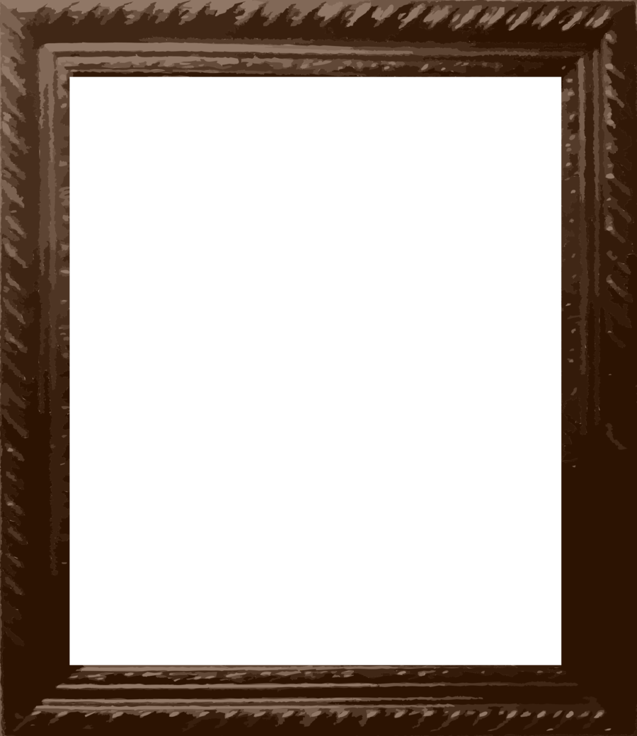 Brown Frame Empty Transparent PNG Image