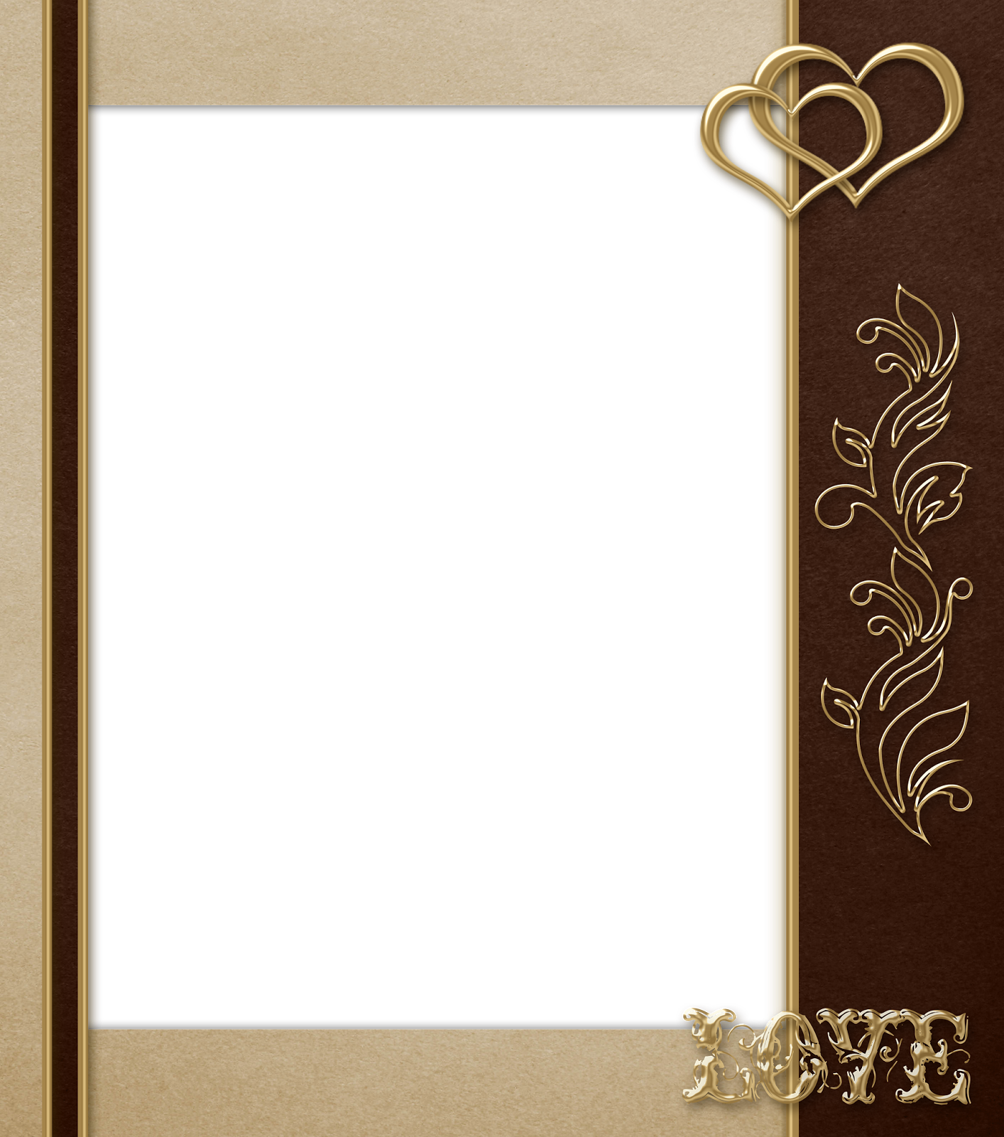 Brown Frame Transparent PNG Image