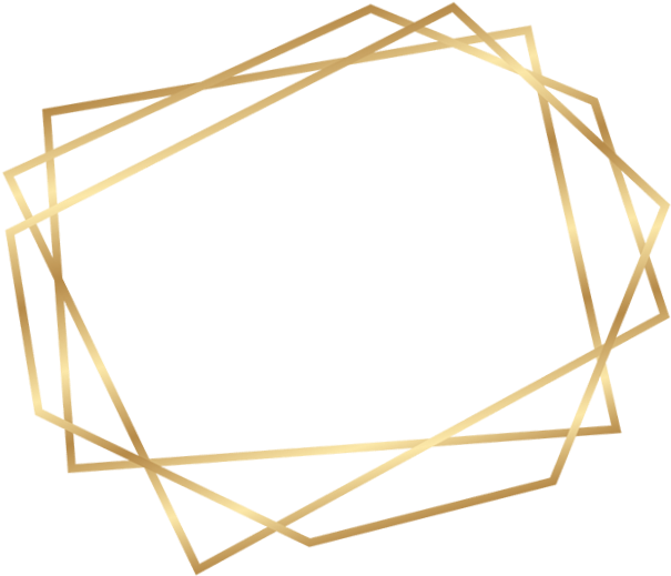 Abstract Frame Gold Transparent PNG Image