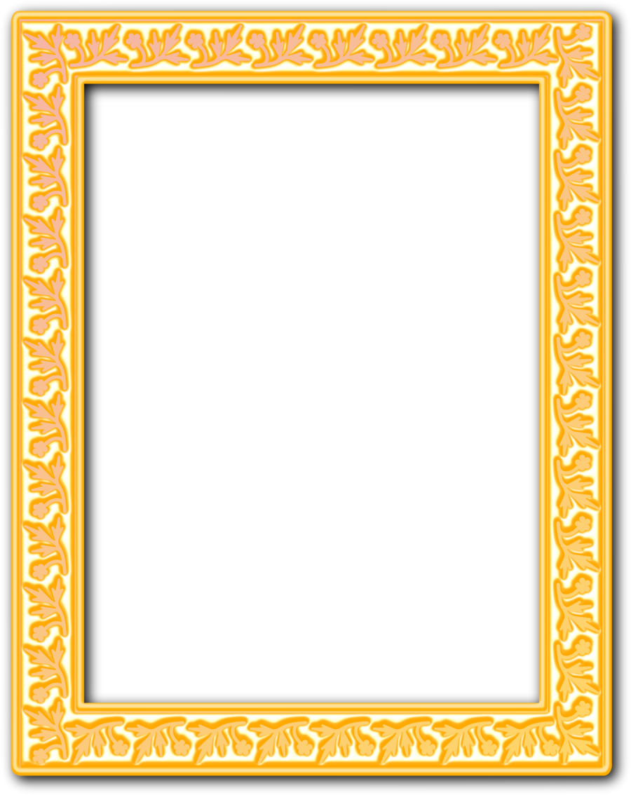 Frame Gold Transparent PNG Image