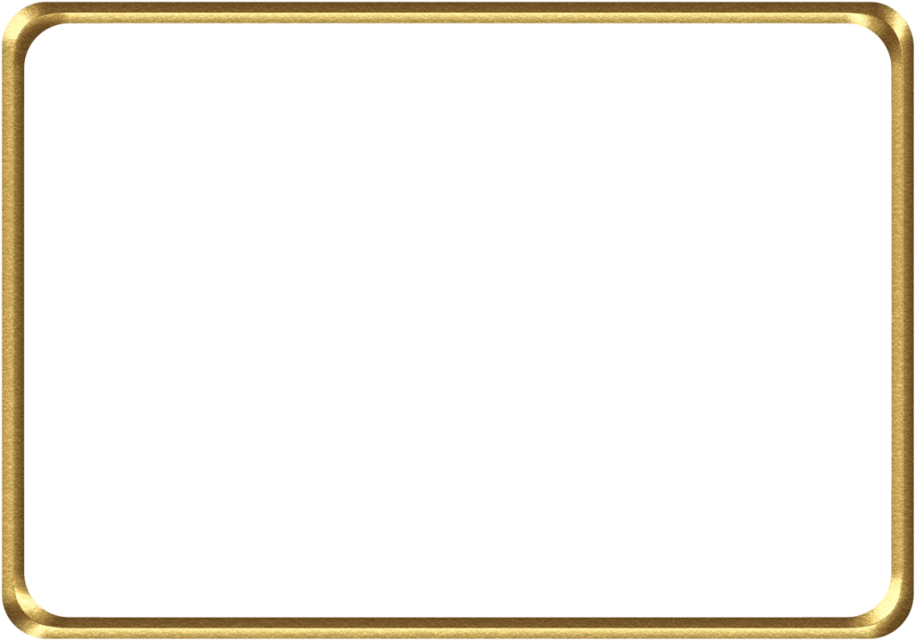 Golden Frame Transparent PNG Image