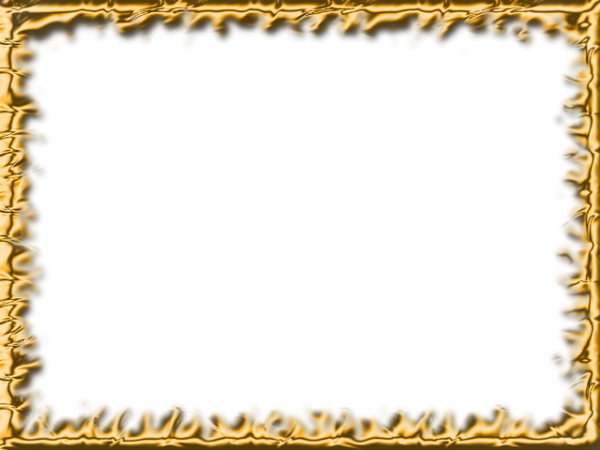 Frame Gold Rectangle Transparent PNG Image