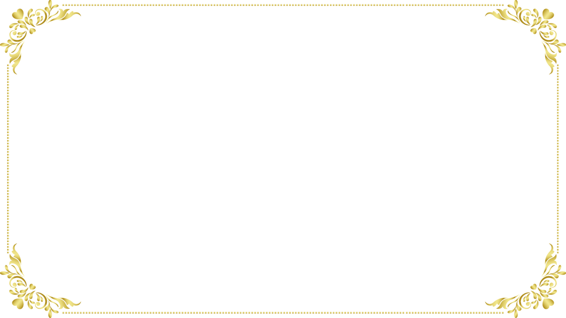 Frame Gold Rectangle Transparent PNG Image