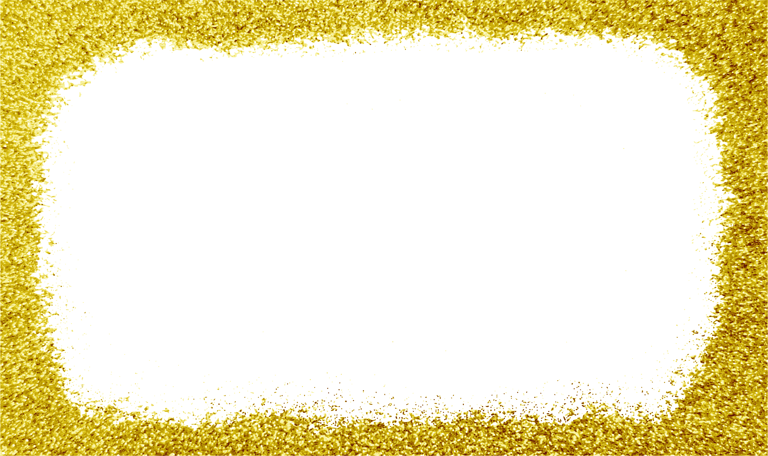 Golden Frame Rectangle Transparent PNG Image