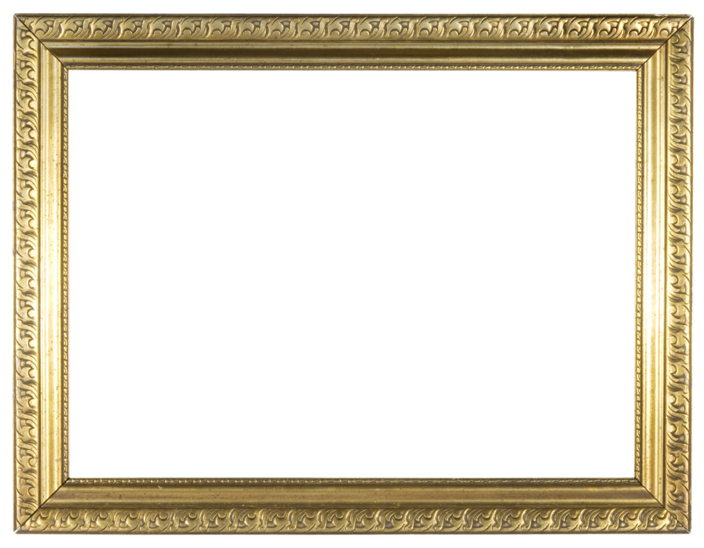 Golden Frame Rectangle Transparent PNG Image