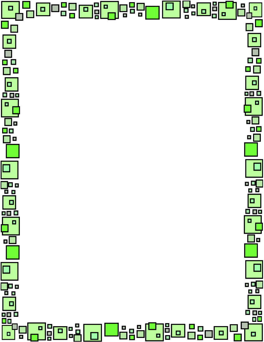 Frame Green Rectangle Transparent PNG Image