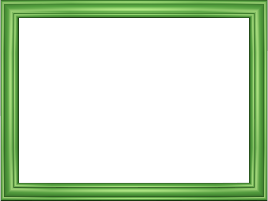 Frame Green Rectangle Transparent PNG Image