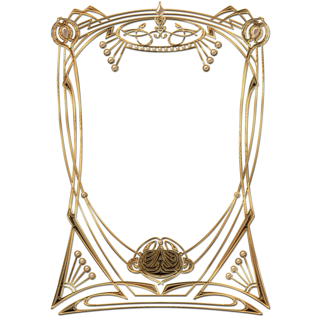 Golden Frame Vector Transparent PNG Image