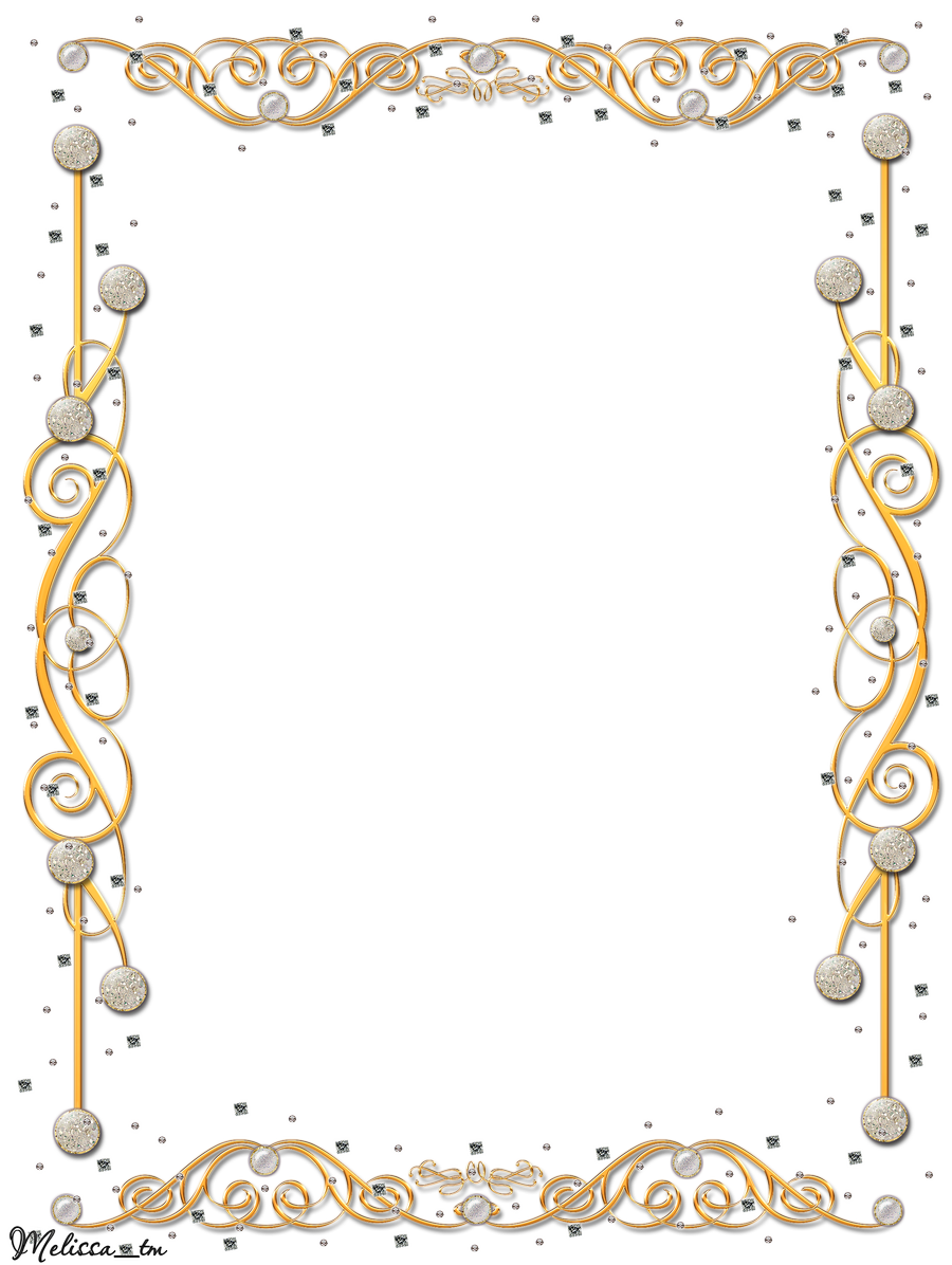 Golden Frame Vector Transparent PNG Image