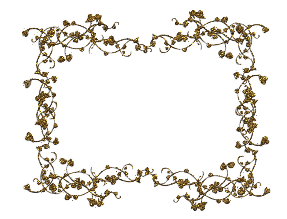 Golden Frame Vector Transparent PNG Image