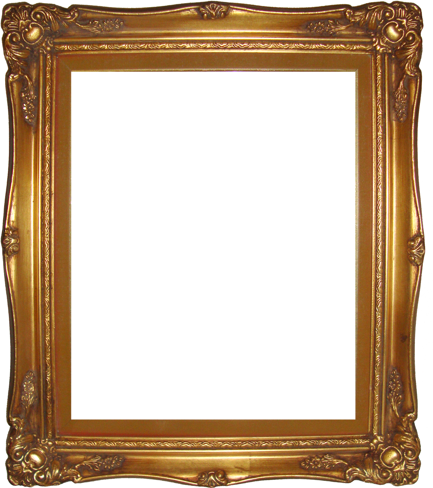 Vintage Frame Gold File Transparent PNG Image