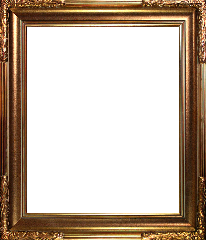 Vintage Frame Gold Transparent PNG Image