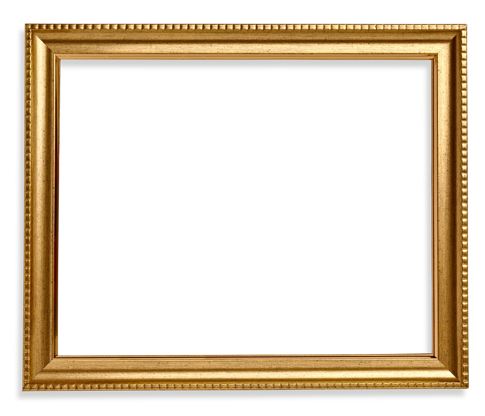 Vintage Frame Gold Transparent PNG Image