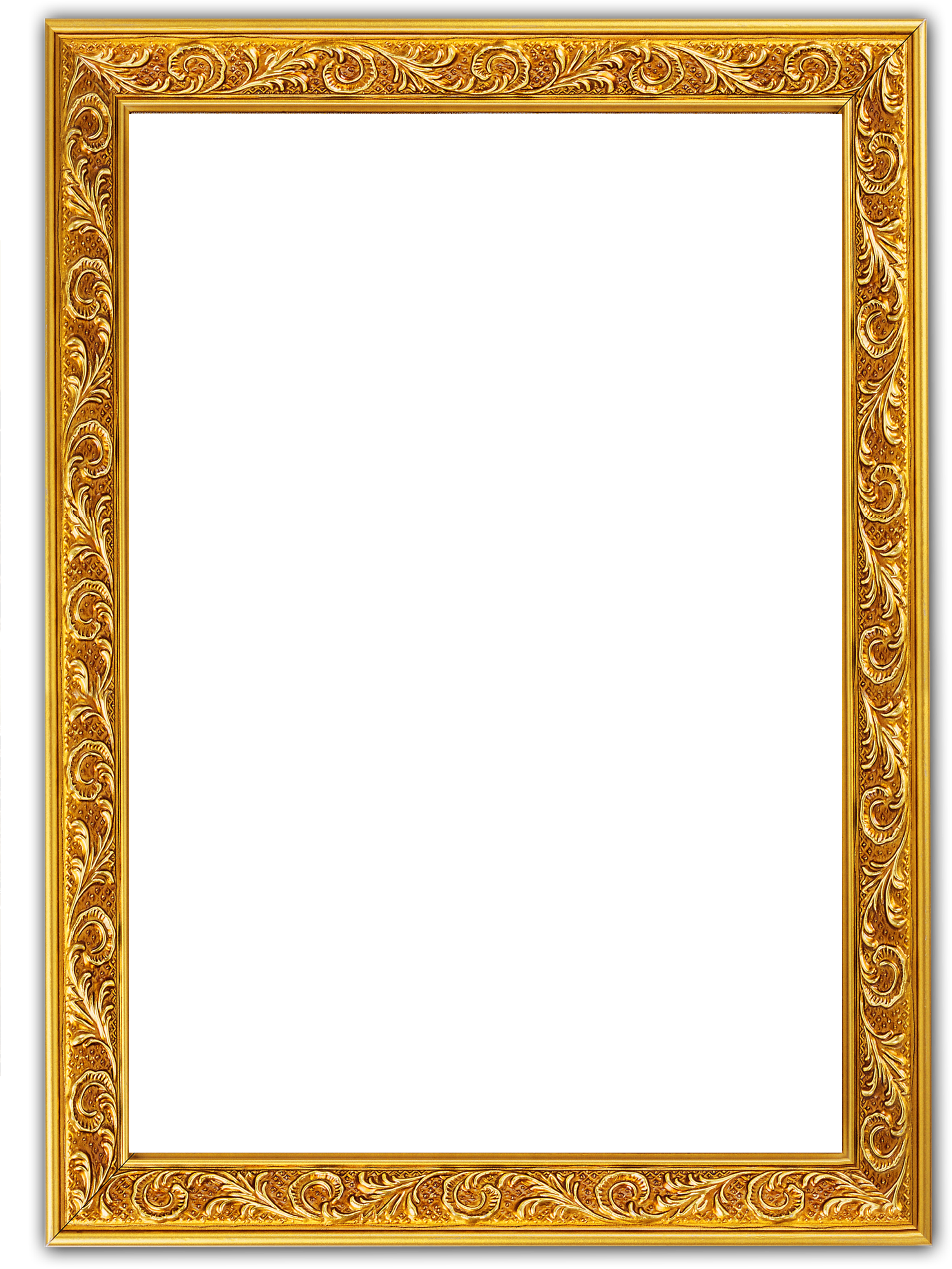 Golden Frame Wedding Transparent PNG Image
