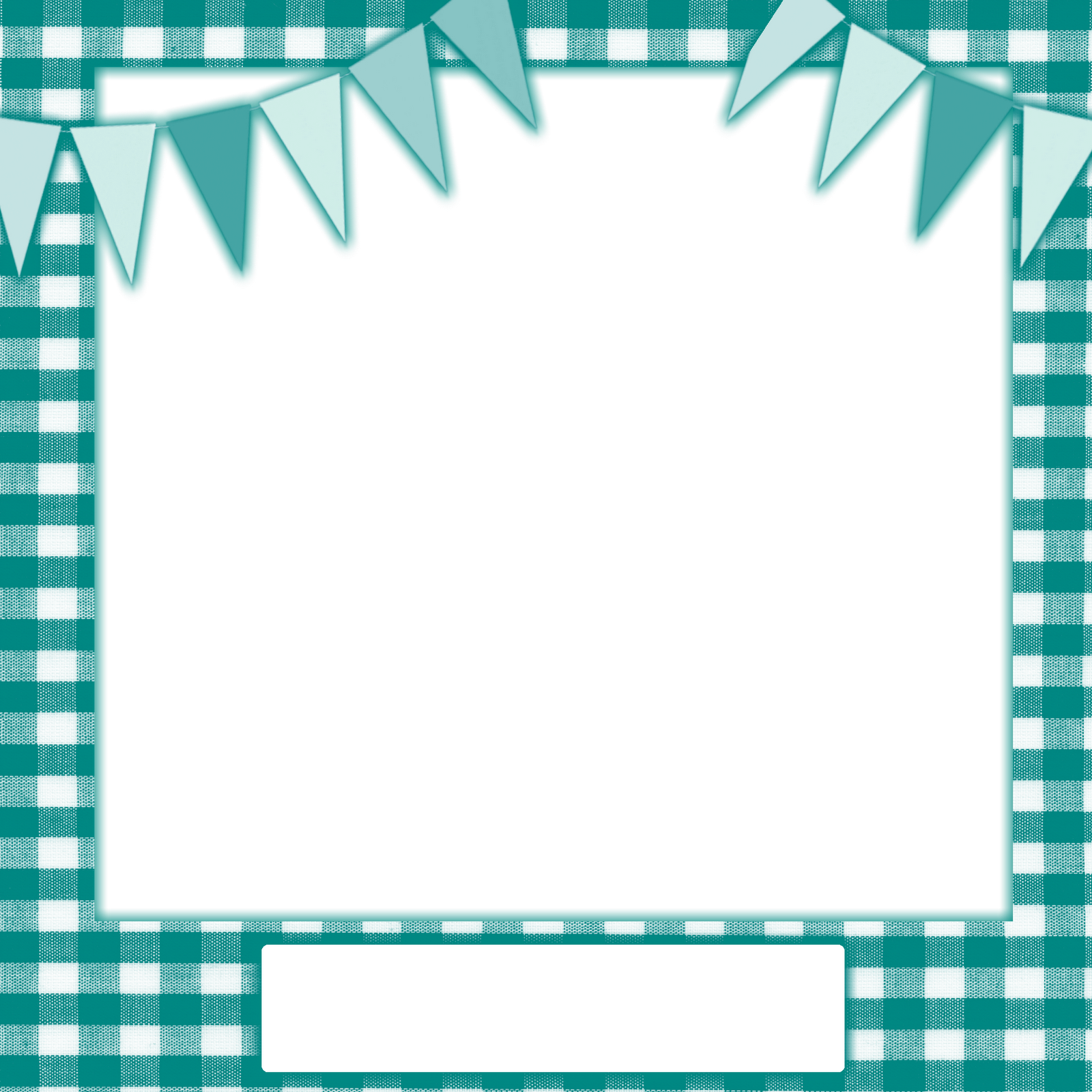 Frame Teal Rectangle Transparent PNG Image